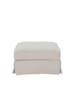 Noosa Hamptons Ottoman Beige, D 83cm W 83cm H 45cm (RRP $799)