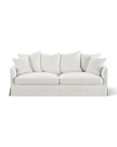 Noosa Hamptons 3 Seat Sofa Ivory, W 221cm D 91cm H 80cm (RRP $3299)