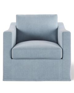 Clovelly Hamptons Armchair Beach (Loose Slip Removable Covers),  D99cm x W93cm x H80cm (RRP $1799)