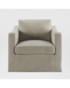 Clovelly Hamptons Armchair Natural (Loose Slip Removable Covers),  D99cm x W93cm x H80cm (RRP $1799)