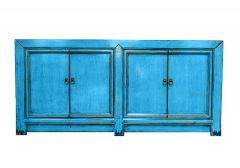 "Oriental" Hamptons Style Recycled Timber Sideboard Buffet, 171cm x 42cm x 81 CM