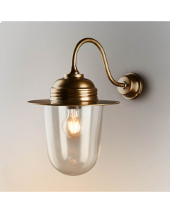 Stanmore Outdoor Wall Light Antique Brass (RRP $473)