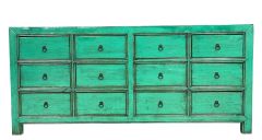 "Bombay" Hamptons Style Recycled Timber Sideboard Buffet, 190cm x 43cm x 86 CM