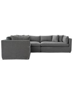 Marbella Modular Sofa Storm Left, W 300 D 250 H 85cm (RRP $6149)