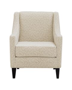 SPRING SALE!! "Amelie" Australian Made Hamptons Style Occasional Armchair, Coral Fabric - Marina Cove Beige (RRP $1499)