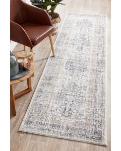 Mayfair Lorissa Hamptons Style Indoor Rug Blue Runner