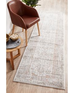 Mayfair Lorissa Hamptons Style Indoor Rug Silver Runner