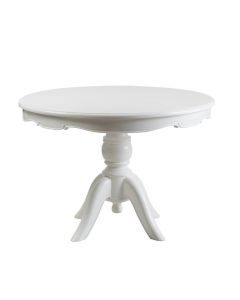 "Westhampton" Hamptons Style Round Dining Table with White Pedestal Base, 110cm (RRP $2299)