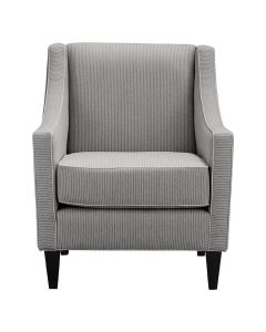 SPRING SALE!! "Amelie" Australian Made Hamptons Style Occasional Armchair, Mello Bay Pewter (RRP $1499)