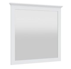 "Emily" Hamptons Style Timber Square Mirror White, 105cmL x105cmH