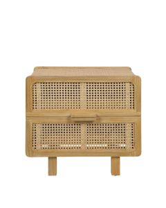 Hayme Bedside Table Natural, W 55cm x D 43cm x H 50cm (RRP $775)