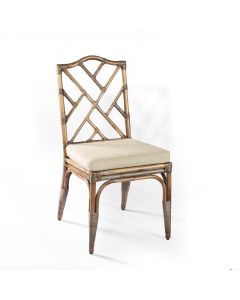 Chippendale Hamptons Style Dining Chair Grey, WIDTH 50cm HEIGHT 100cm - seat height 53cm DEPTH (RRP $999)