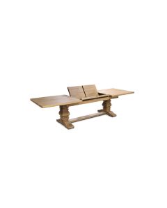Newport Solid Hardwood Extension Dining Table with Pedestal Base 210cm - 260cm - 310cm x150cm x 77cm (RRP $6999)
