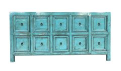 "Komodo" Hamptons Style Timber Buffet Sideboard, 180cm x 45cm x 90cm