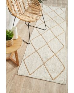 Noosa 222 Hamptons Style Indoor Rug White Runner