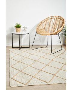 Noosa 222 Hamptons Style Indoor Rug White