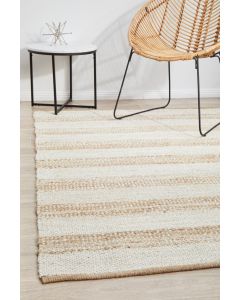 Noosa 555 Hamptons Style Indoor Rug Natural White