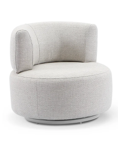 “Onslow” Superior Comfort Premium Quality Outdoor Fabric Swivel Armchair – Sandstone L84 x D84 x H78 CM (RRP $1499)