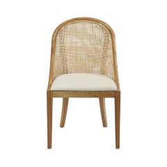 Maldives Dining Chair Natural Whitewash, D 61.5cm W 54.5cm H 92.5cm (RRP $599)