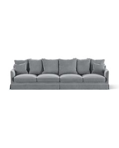 Noosa 4 Seat Modular Sofa Grey, W 330cm D 91cm H 80cm (RRP $4999)