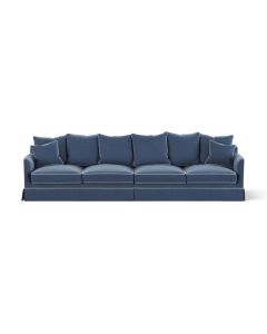 Noosa 4 Seat Modular Sofa Navy, W 330cm D 91cm H 80cm (RRP $4999)