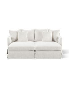 Noosa Double Chaise Daybed Ivory, W 180cm D 170cm H 80cm (RRP $3999)