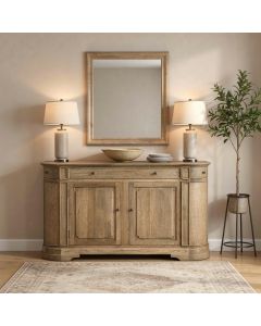 "William" 2 Door 3 Drawer Buffet Sideboard Dark Oak, 165cmW x 48cmD x 96cmH (RRP $3499)