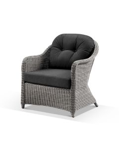 "Seychelles" Hamptons Style Outdoor Wicker Armchair, Brushed Grey (RRP $1099)