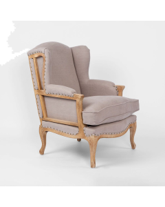 Normandy Wing Back Chair, L 77cm W 82cm H 99.5cm (RRP $1870)