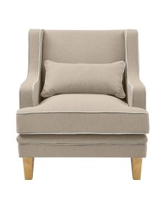 Bondi Hamptons Armchair Natural, W 92cm D 85cm H 94cm (RRP $1499)