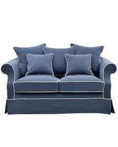Avalon Hamptons 2 Seat Sofa Navy, W 174cm D 96cm H 81cm (RRP $2599)