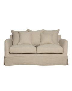 Noosa Hamptons 2 Seat Sofa Beige, W 170cm D 91cm H 80cm (RRP $2279)