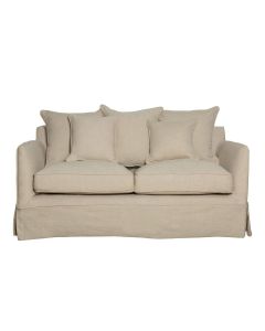 Noosa Hamptons 2 Seat Sofa Bed Beige, W170cm x D91cm X H80cm (RRP $3299)