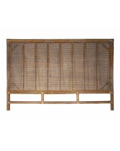 Cayman Rattan Hamptons Bedhead King, W 190cm D 5cm H 130cm (RRP $1299)