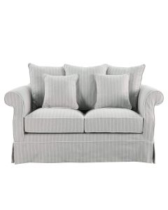 Avalon Hamptons 2 Seat Sofa Cloud Stripe, W 174cm D 96cm H 81cm (RRP $2599)