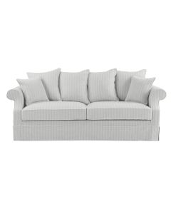 Avalon Hamptons 3 Seat Sofa Cloud Stripe, W 226cm D 96cm H 81cm (RRP $3299)