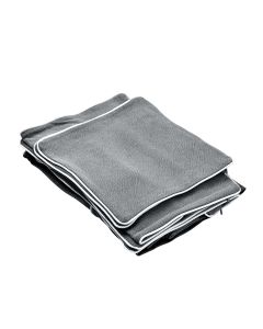 Slip Cover Only - Noosa Hamptons 1.5 Seat Sofa Grey W/White Piping, W 140cm D 91cm H 80cm (RRP $749)