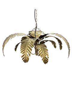Azalea Iron Pendant Lamp Gold, W89cm D89cm H35.5cm (RRP $449)