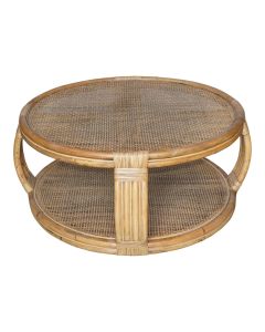 Cayman Rattan Coffee Table Natural, W 100cm D 100cm H 43cm (RRP $1199)