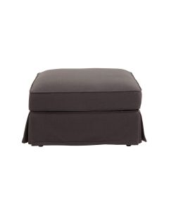 Noosa Hamptons Ottoman Charcoal, W 83cm D 83cm H 45cm (RRP $849)