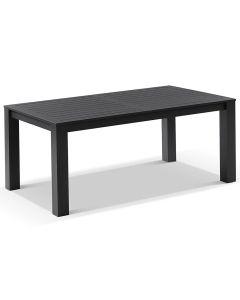 "Hawaii" Aluminium Outdoor Hamptons Style Dining Table Charcoal, 180cm x 100cm (RRP $1499)