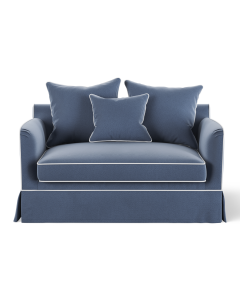 Noosa Hamptons 1.5 Seat Sofa Bed Navy, W 140 D 91 H 80cm (RRP $2999)