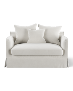 Noosa Hamptons 1.5 Seat Sofa Bed Ivory, W 140 D 91 H 80cm (RRP $2999)
