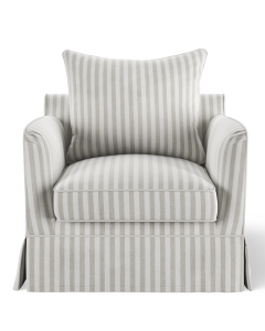 Noosa Hamptons Armchair Natural Stripe, W 91cm D 90cm H 80cm (RRP $1699)