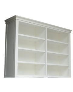 "Bridgeport" Premium Hutch, White W183 x D45 x H120 CM (RRP $1,799)