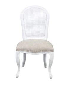 "Kensington" Premium Round Back Dining Chair White W53 x D63 x H96 CM (RRP $599)