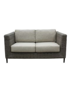 "Portia Outdoor" 2 Seater Sofa – Light Grey W151 × D91 × H73 CM (RRP $1799)