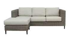 "Portia" Hamptons Style Outdoor Wicker Lounge with Reversible Chaise (RRP $3499)