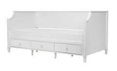 "Mariana" Premium 3 Drawer Single Daybed, White W199 x D98 x H95 CM (RRP $999)