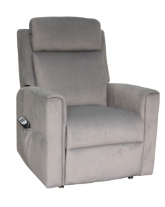 "Ascot" Superior Comfort Premium Quality Fabric Dual Motor Electric Lift Chair, Dark Grey W80 x D93 x H109 CM (RRP $1699)